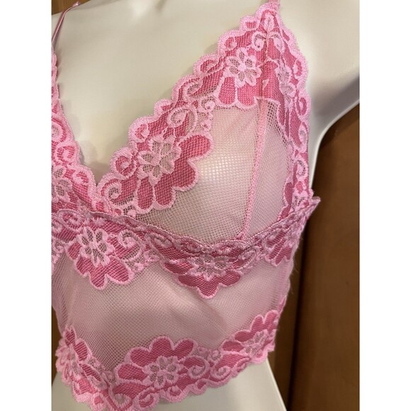 Native Intimates Lace Bralette Babydoll Coquette Romantic Fairy Sz M - Picture 3 of 9